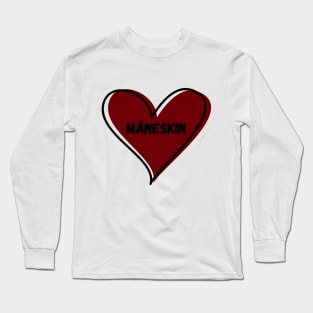 Love Måneskin. Måneskin in heart Long Sleeve T-Shirt